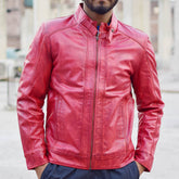Leather Jacket Red